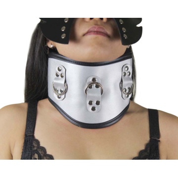 Plata de alta calidad Sexo Cuello Cuello Cuello Collar Sm Collar Adulto Sm Juguetes Collar Femenino en Cuero